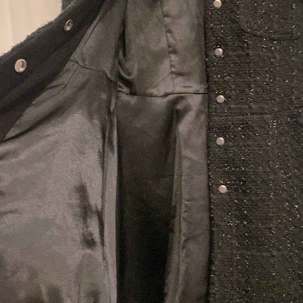 NWOT LAUNDRY BY SHELLI SEGAL WOMEN’S SINGLE-BREASTED SKIRTED TWEED COAT. - Picture 2 of 16